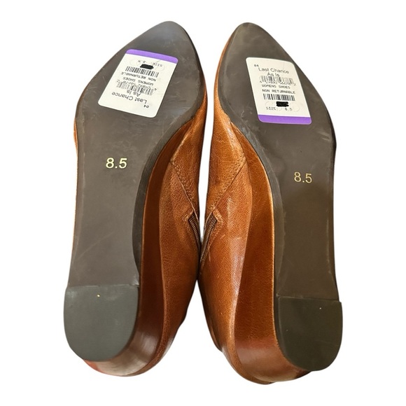 Band of the Free Tan Leather Wedge Boots - Size 8.5 (New with Tags) - Picture 5 of 5